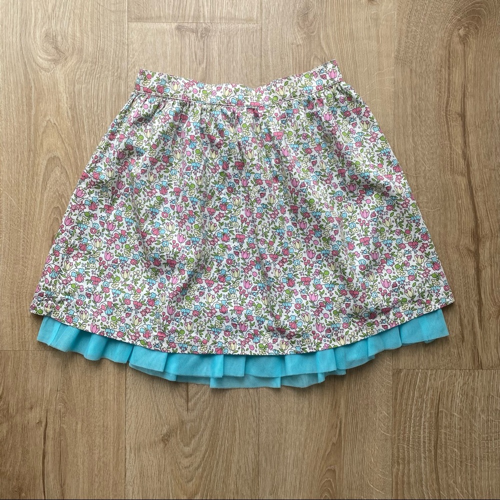 Liberty of London for Target Blue and Pink Floral Skirt With Lining Size M Girls